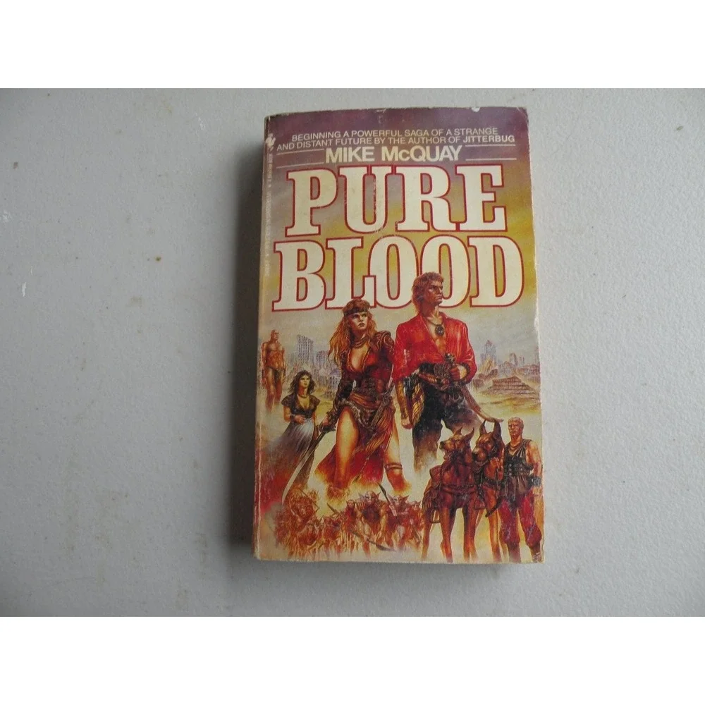 Pure Blood Mike McQuay 1985 Science Fiction Fantasy Bantam Books